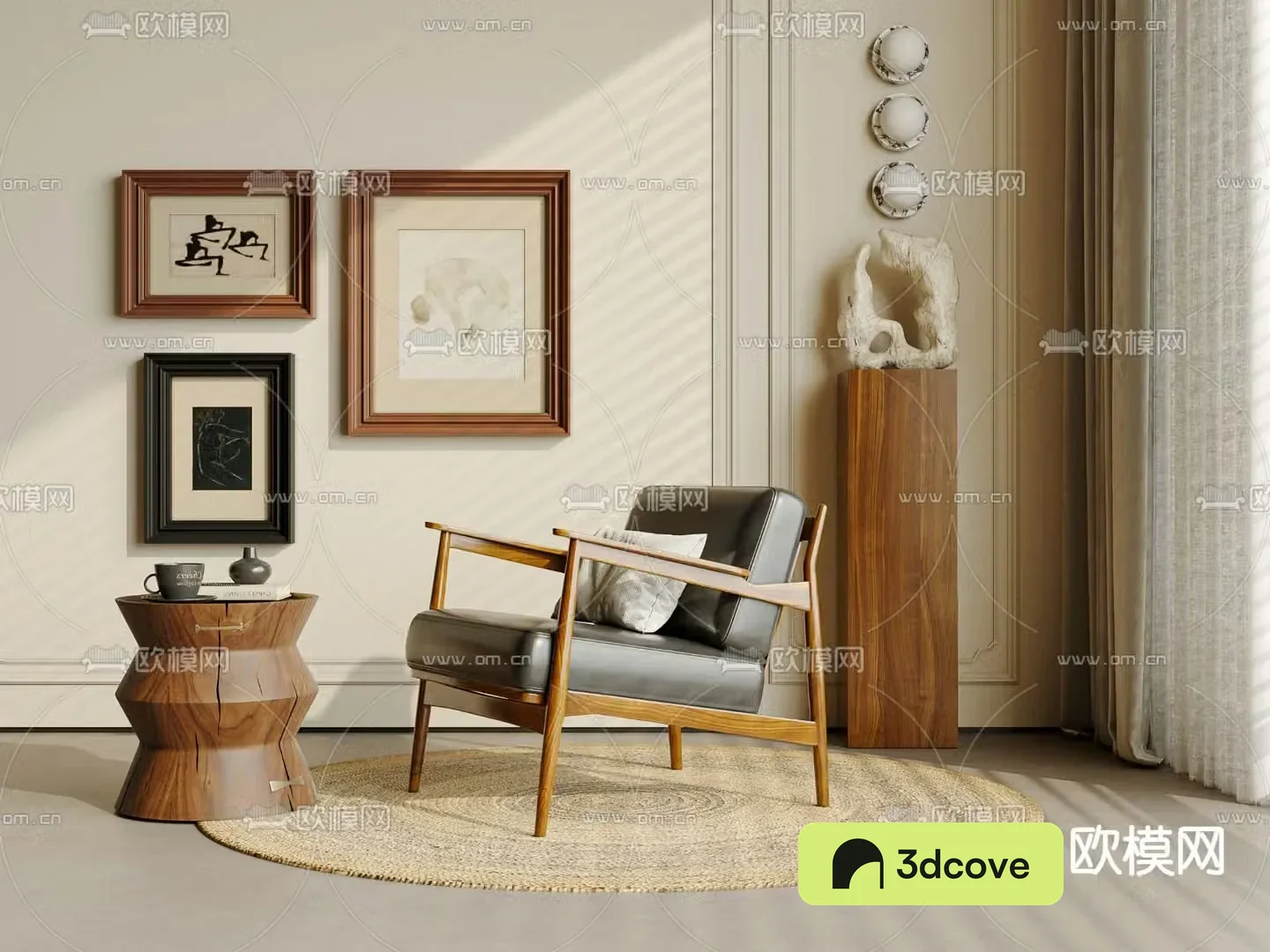 Medieval style chair leisure chair table
