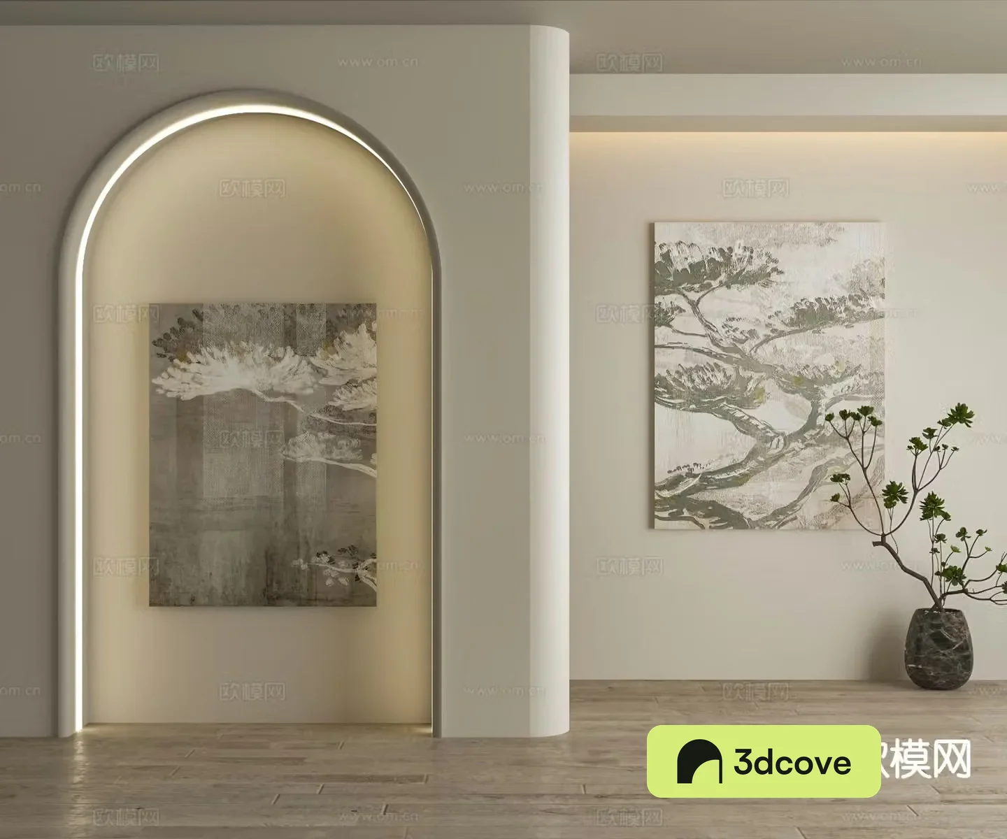 New Chinese-style art painting ink painting decorative painting