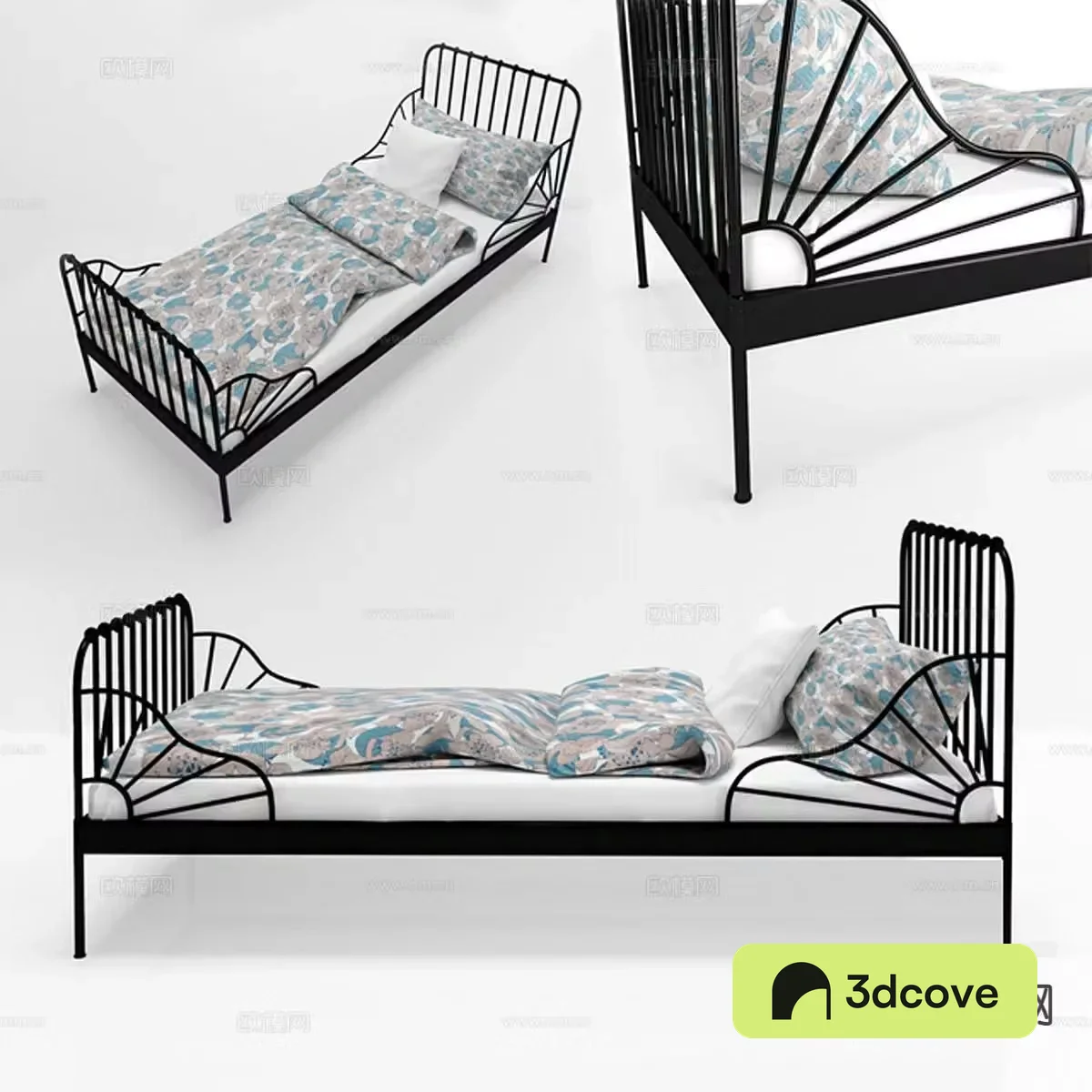 Iron single bed