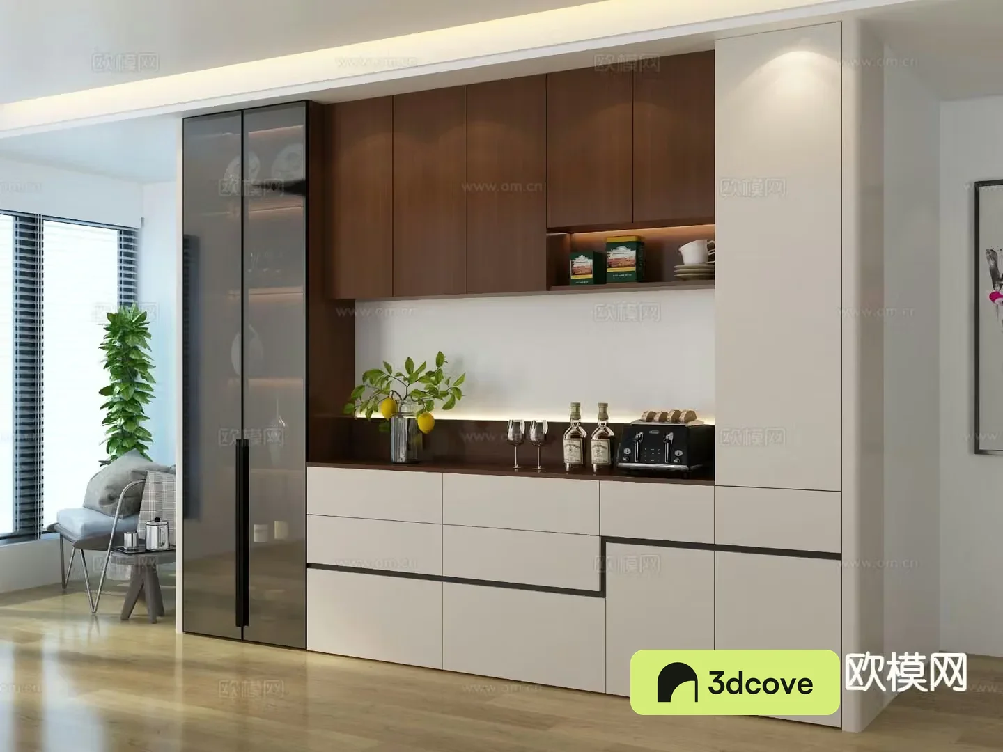 Modern wine cabinet sideboard