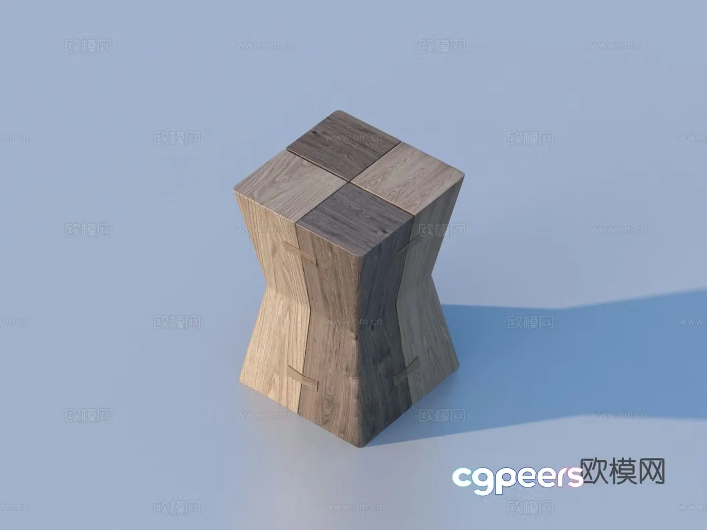 Stool Wooden Stool Furniture Sketch 3D Model