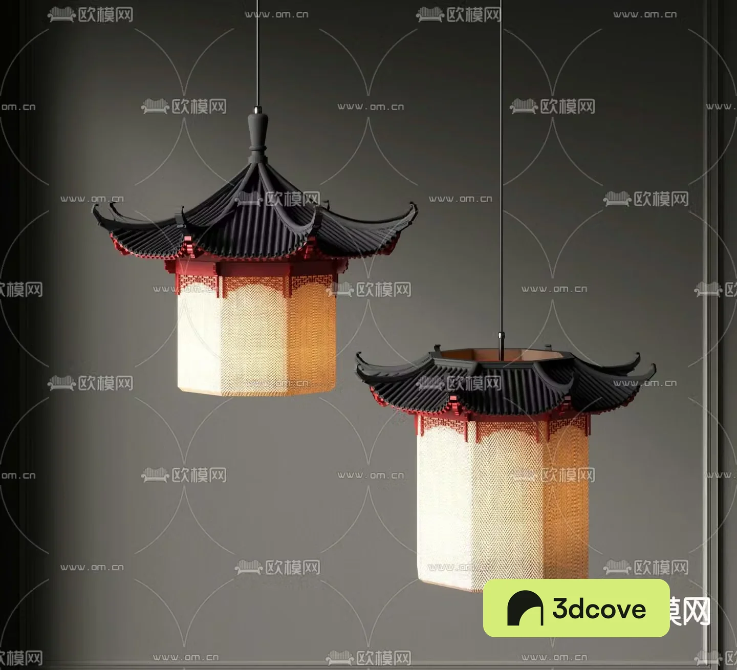 New Chinese style chandelier tower chandelier