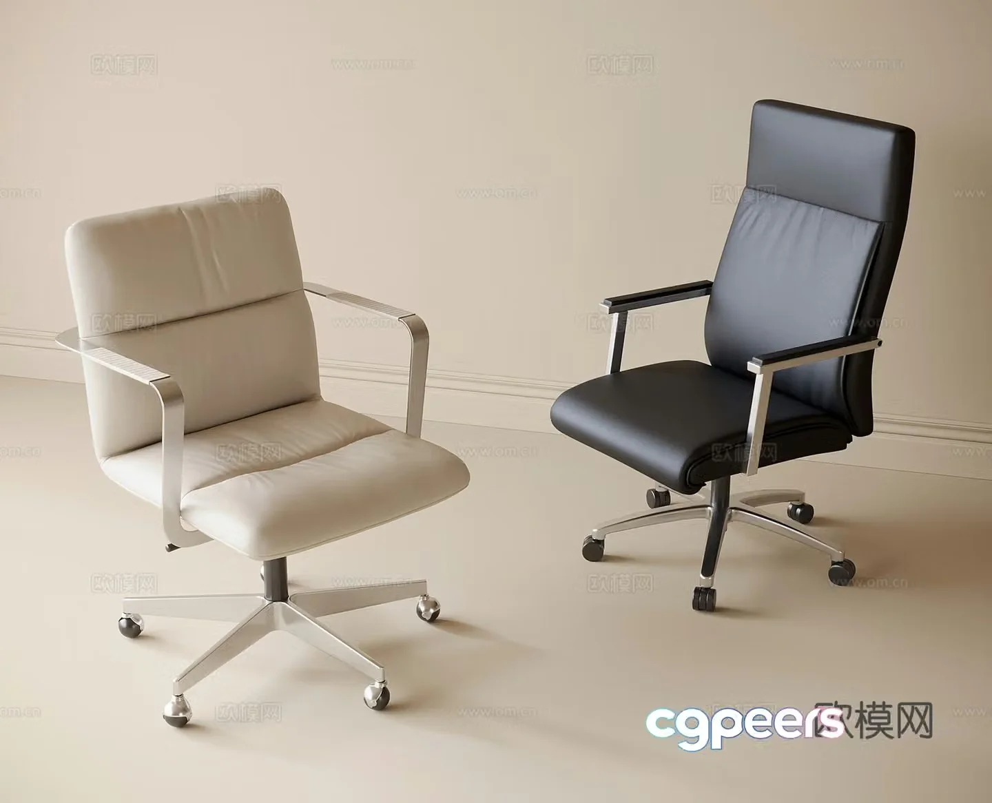 Modern office chair 3d model