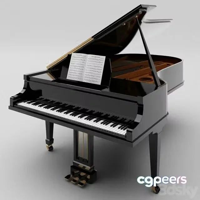 3ds Max Free – Grand Piano