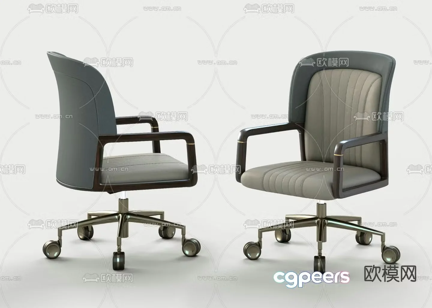 New Chinese style office chair conference chair 3d model
