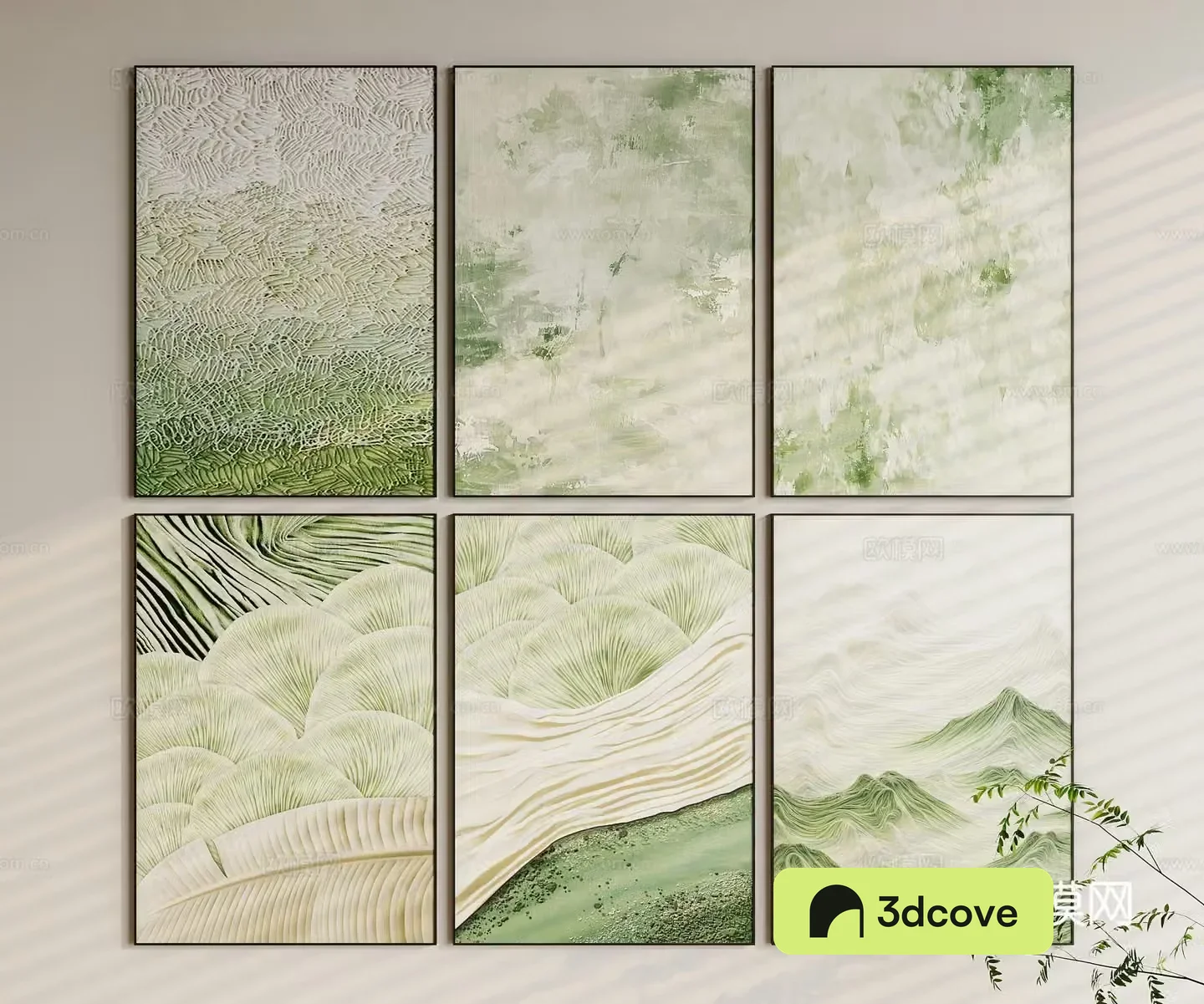 Modern texture painting decorative painting