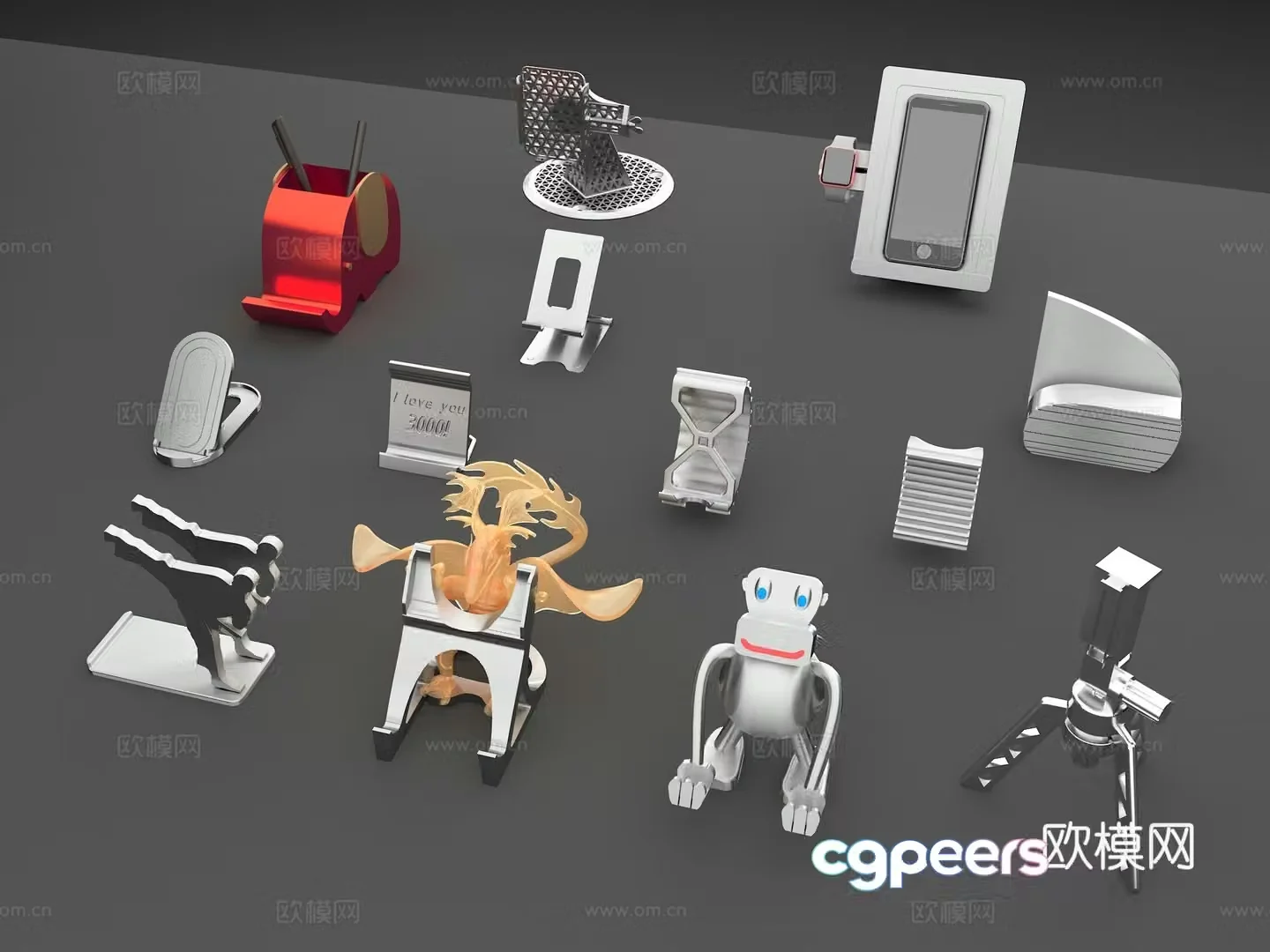 Mobile phone holder animal mobile phone holder artistic mobile phone holder personalized mobile phone holder modeling mobile phone holder 3d model
