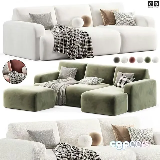 3ds Max Free – Bonent Modular Sofa by Divan.ru