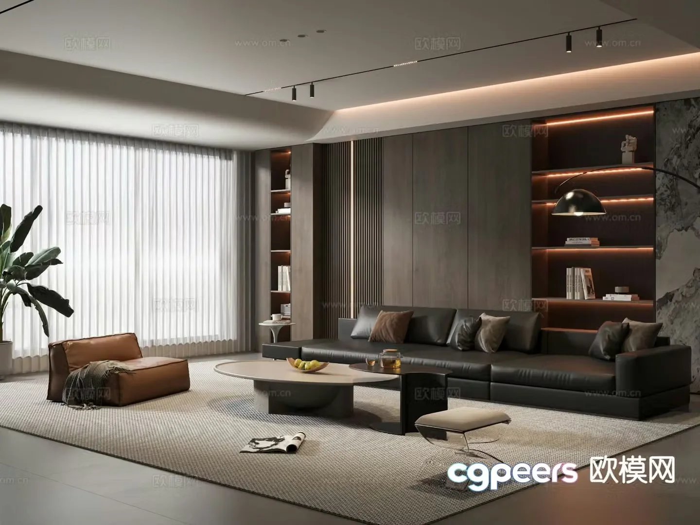 Italian living room 3d model