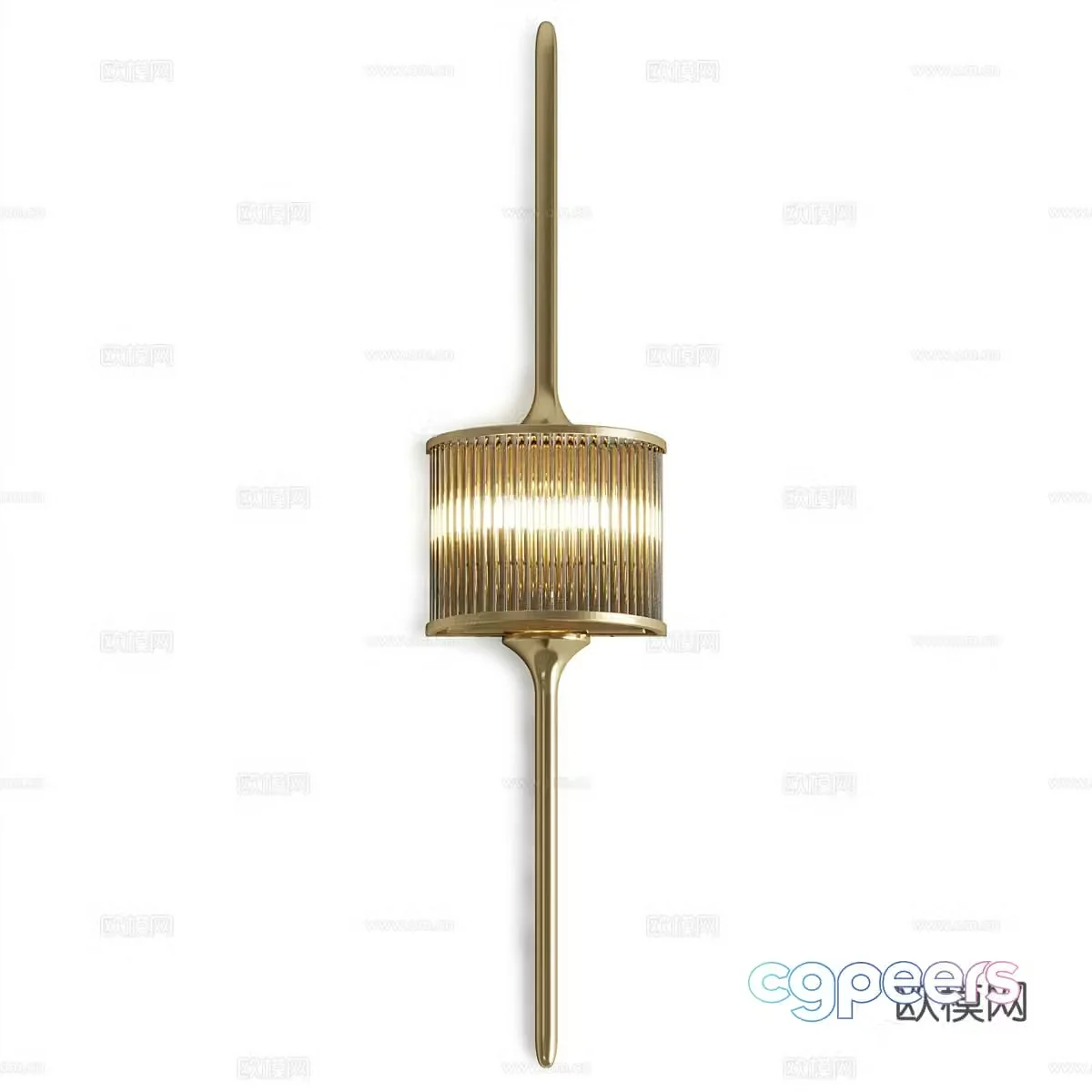 New Chinese style light luxury Dantone Home Horloge wall light 3d model