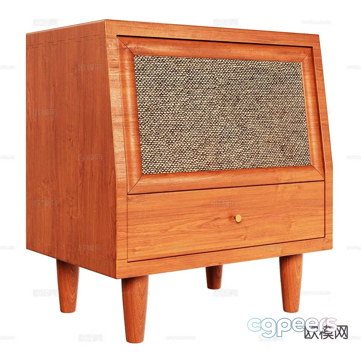Nordic bedside table 3d model