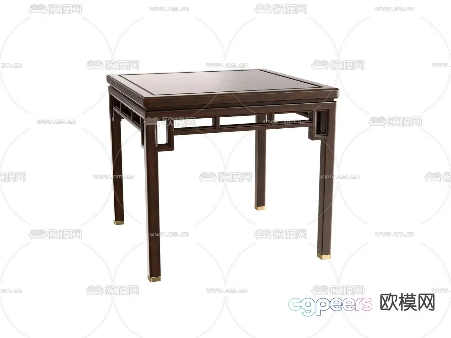 New Chinese dining table Eight Immortals table 3D model