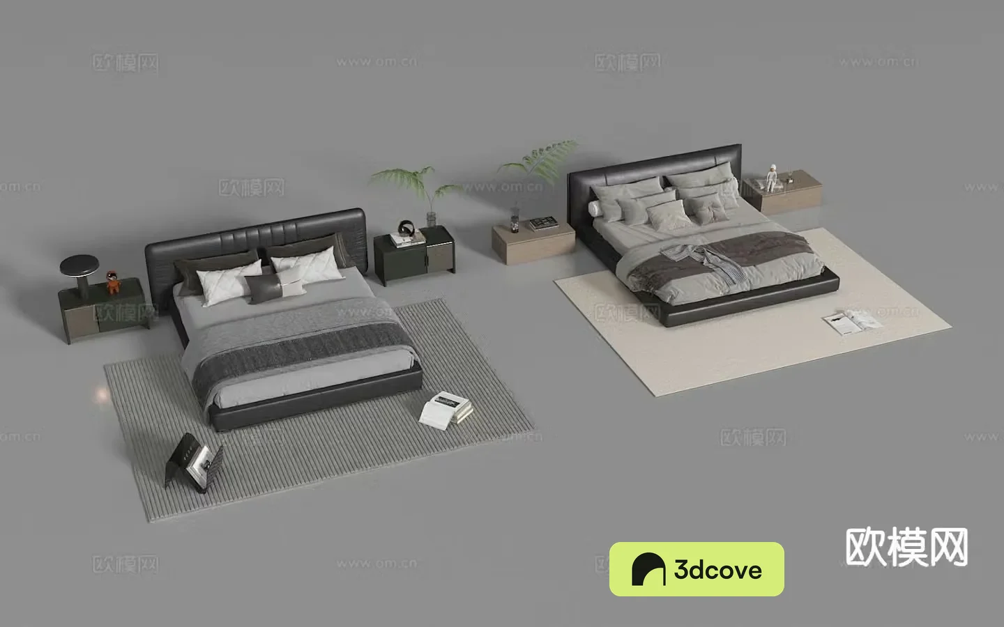 Modern double bed