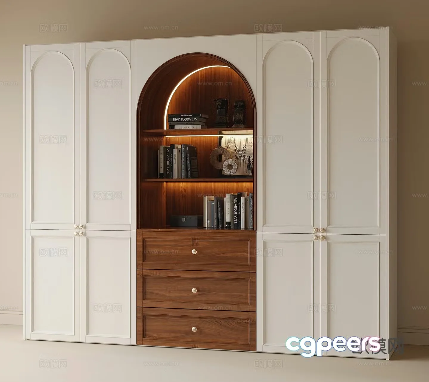 Modern wardrobe 3d model