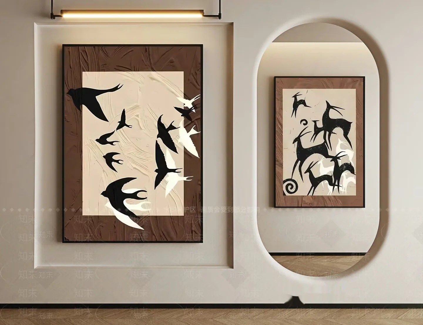 Modern Abstract Art 3D Model – 17277 – VRAY Render