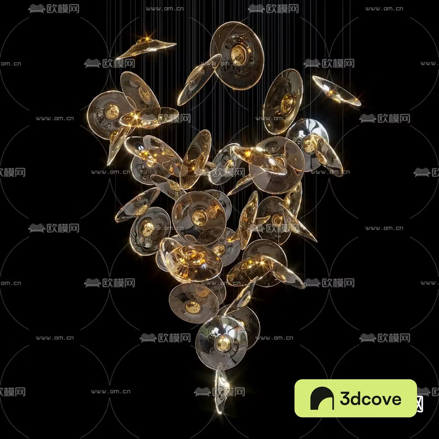 Light luxury chandelier restaurant chandelier