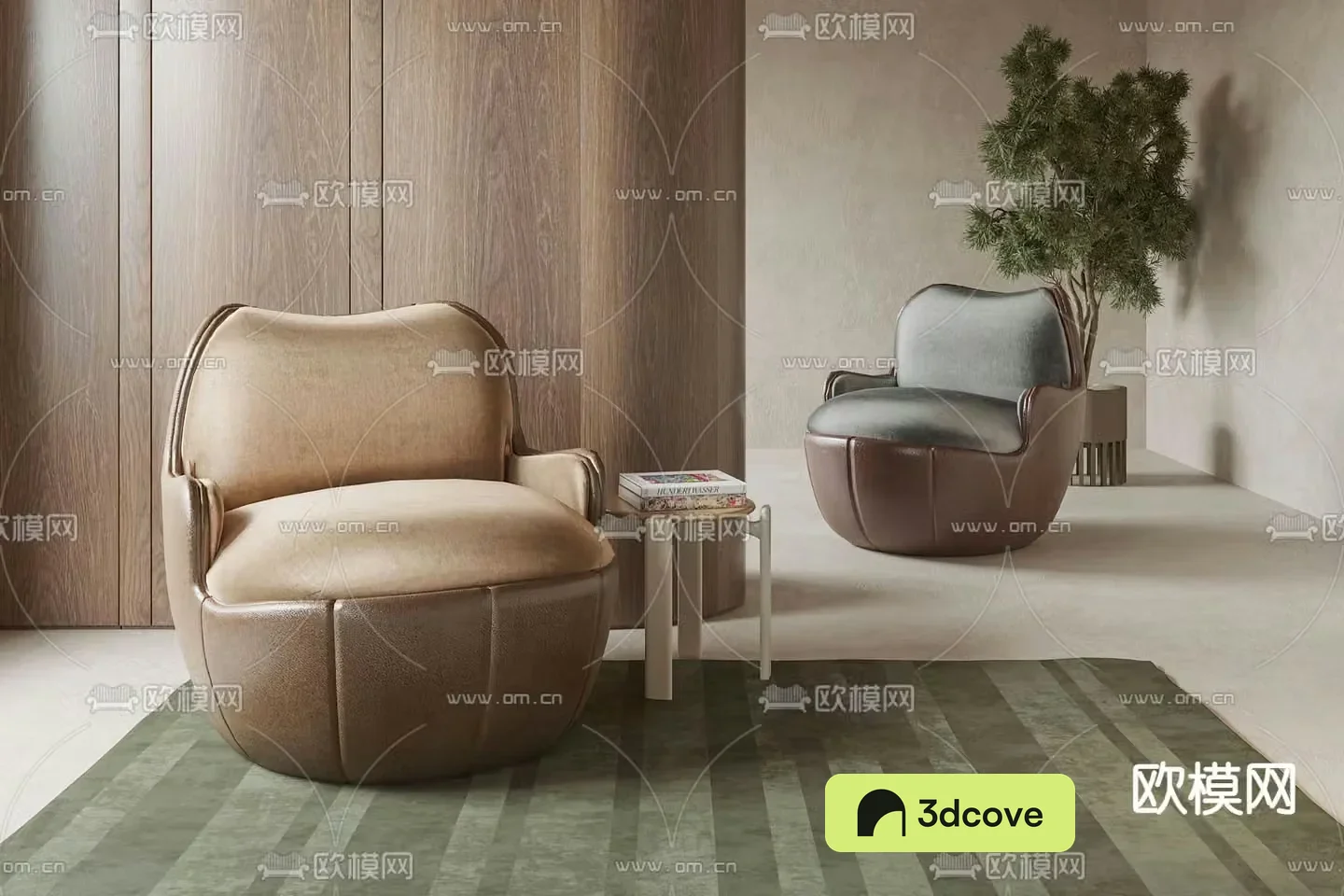 Minotti leather lounge sofa