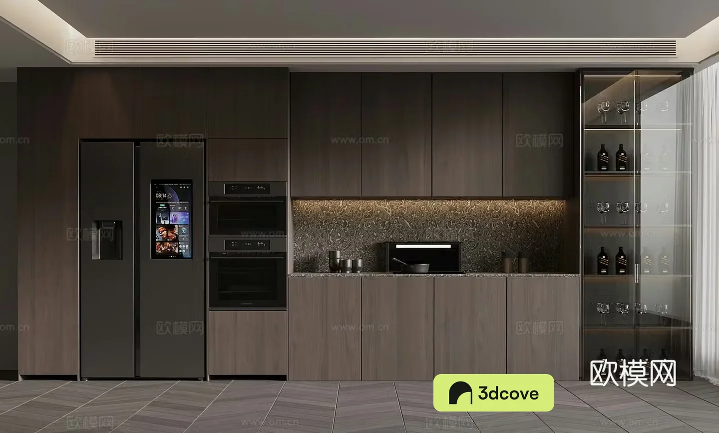 Modern Italian wine cabinet