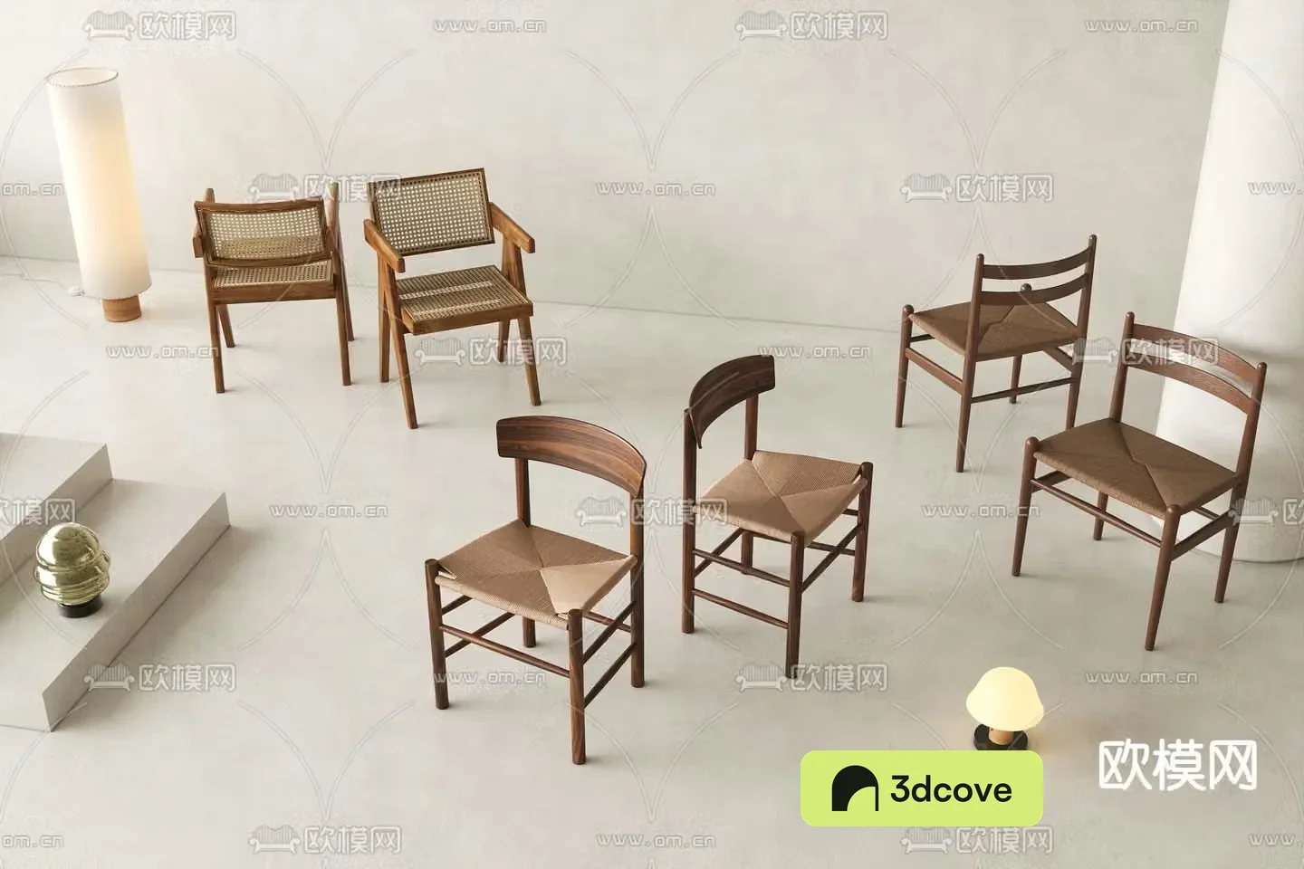 Medieval style chair dining chair woven chair