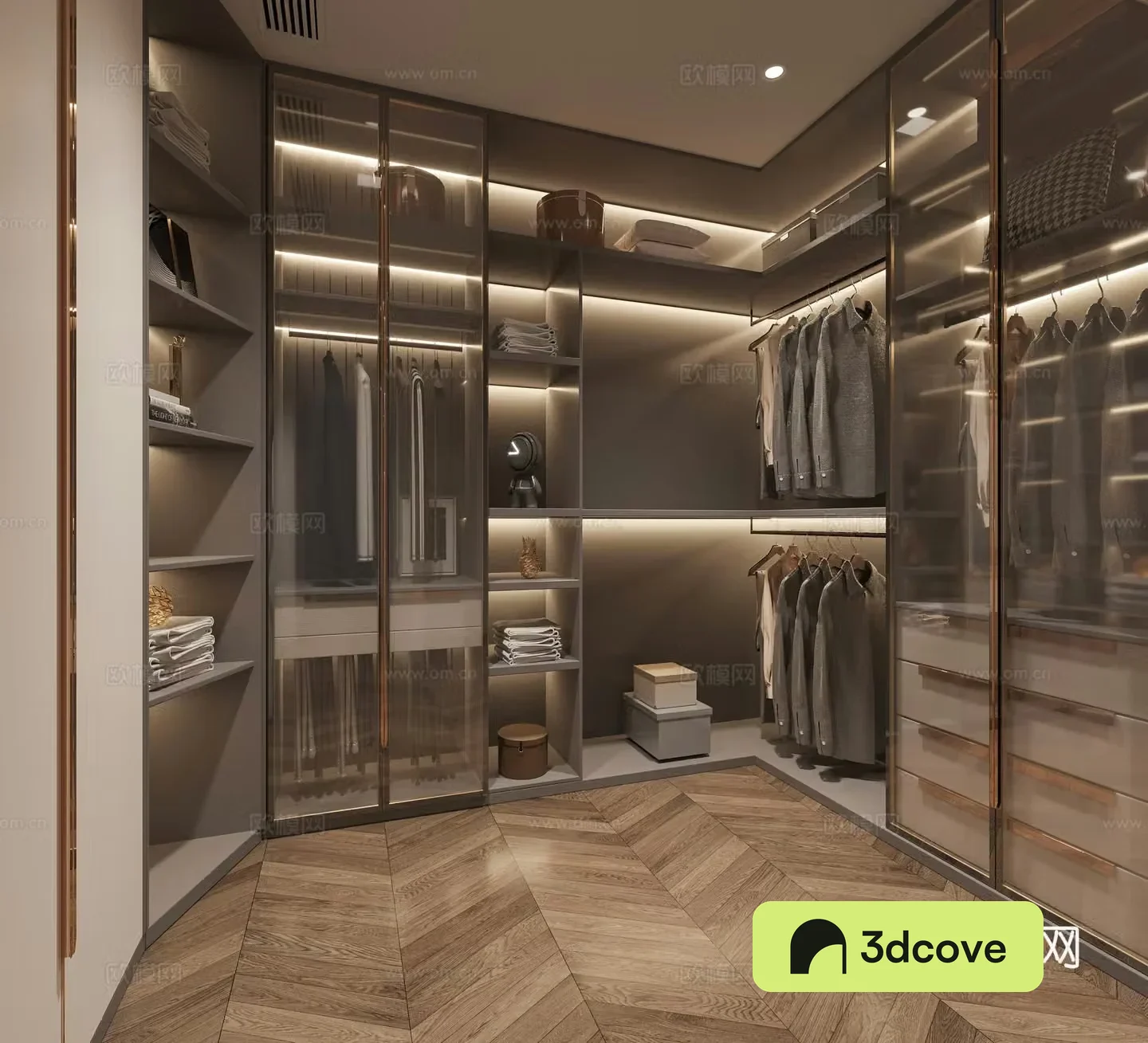 Modern cloakroom