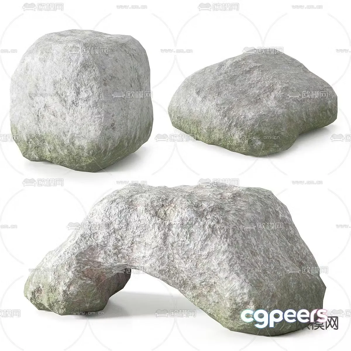 Landscape stones stones rocks 3d model
