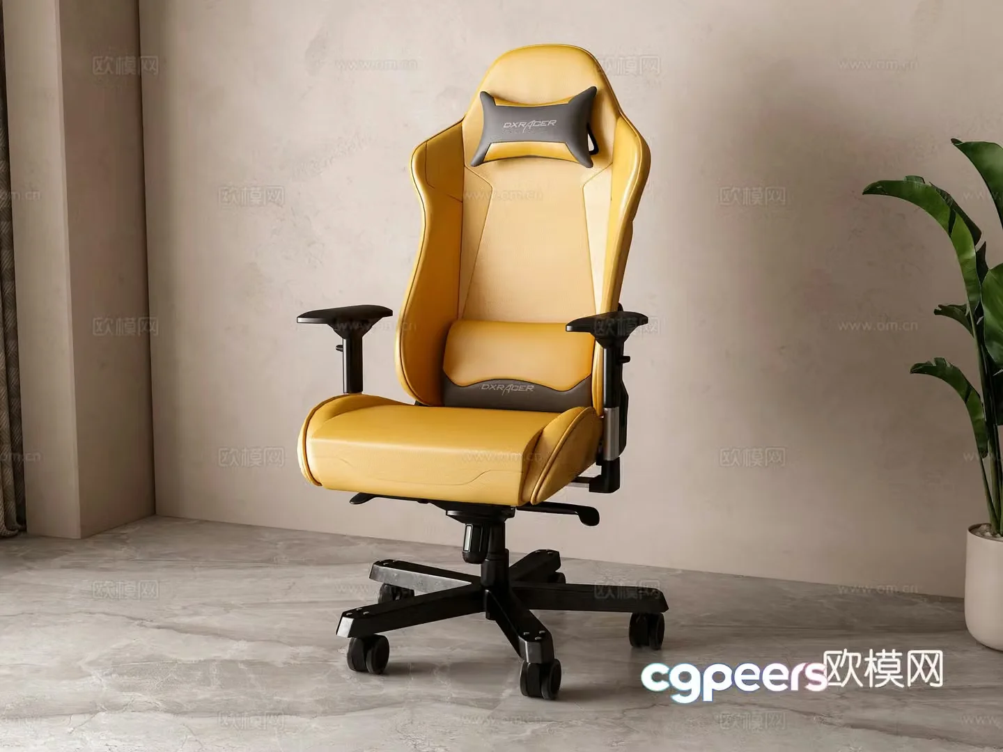 Modern gaming chair computer chair 3d model