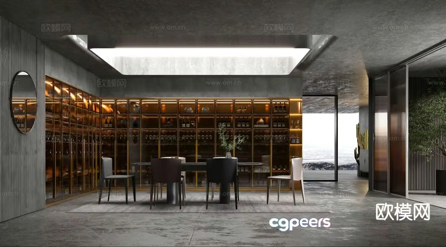 Italian villa restaurant 3D model
