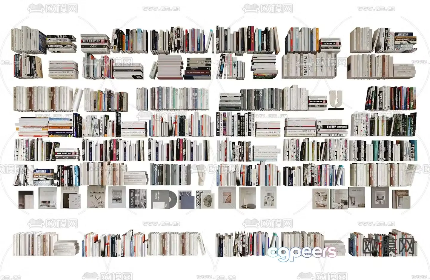 Books Books Magazine 3d Model
