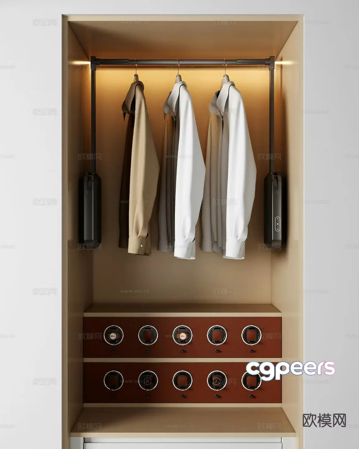 Modern wardrobe 3d model