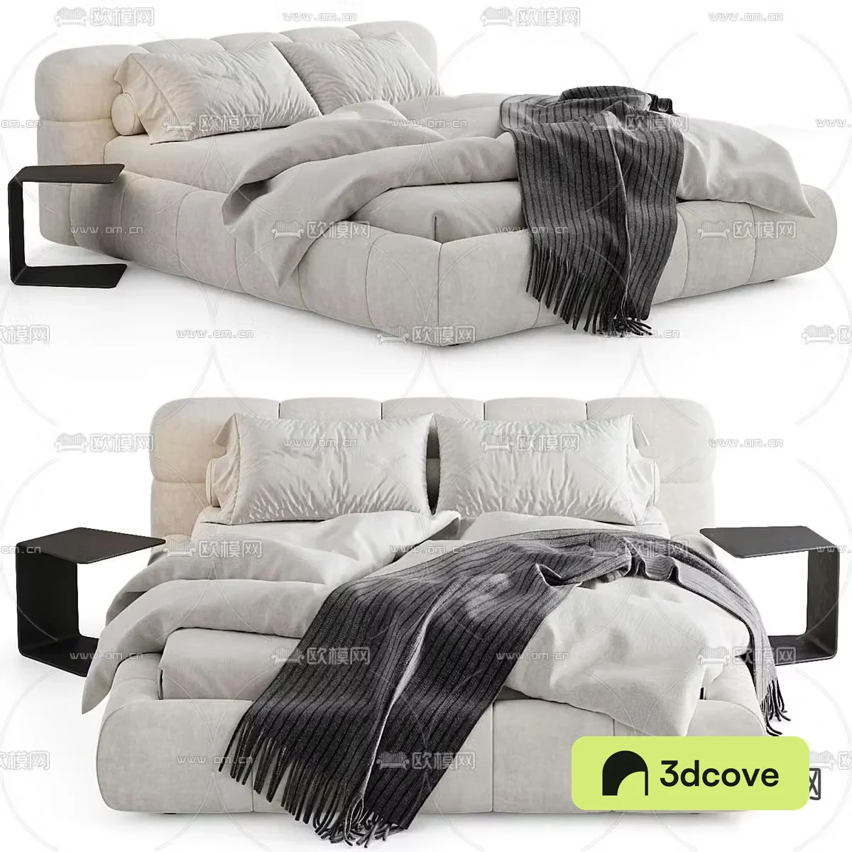 Modern double bed