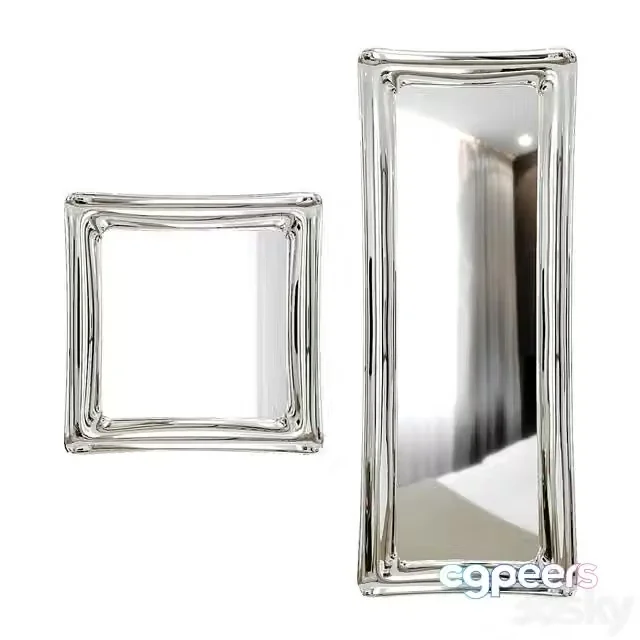 3ds Max Free – Wall mirror Sinuo modern mirror by Riflessi