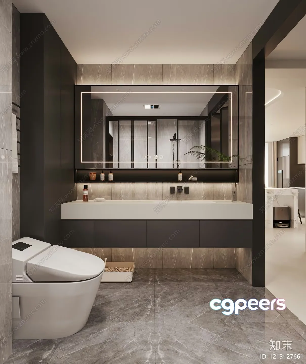 Modern Bathroom 3D Model – 23079 – VRAY Render