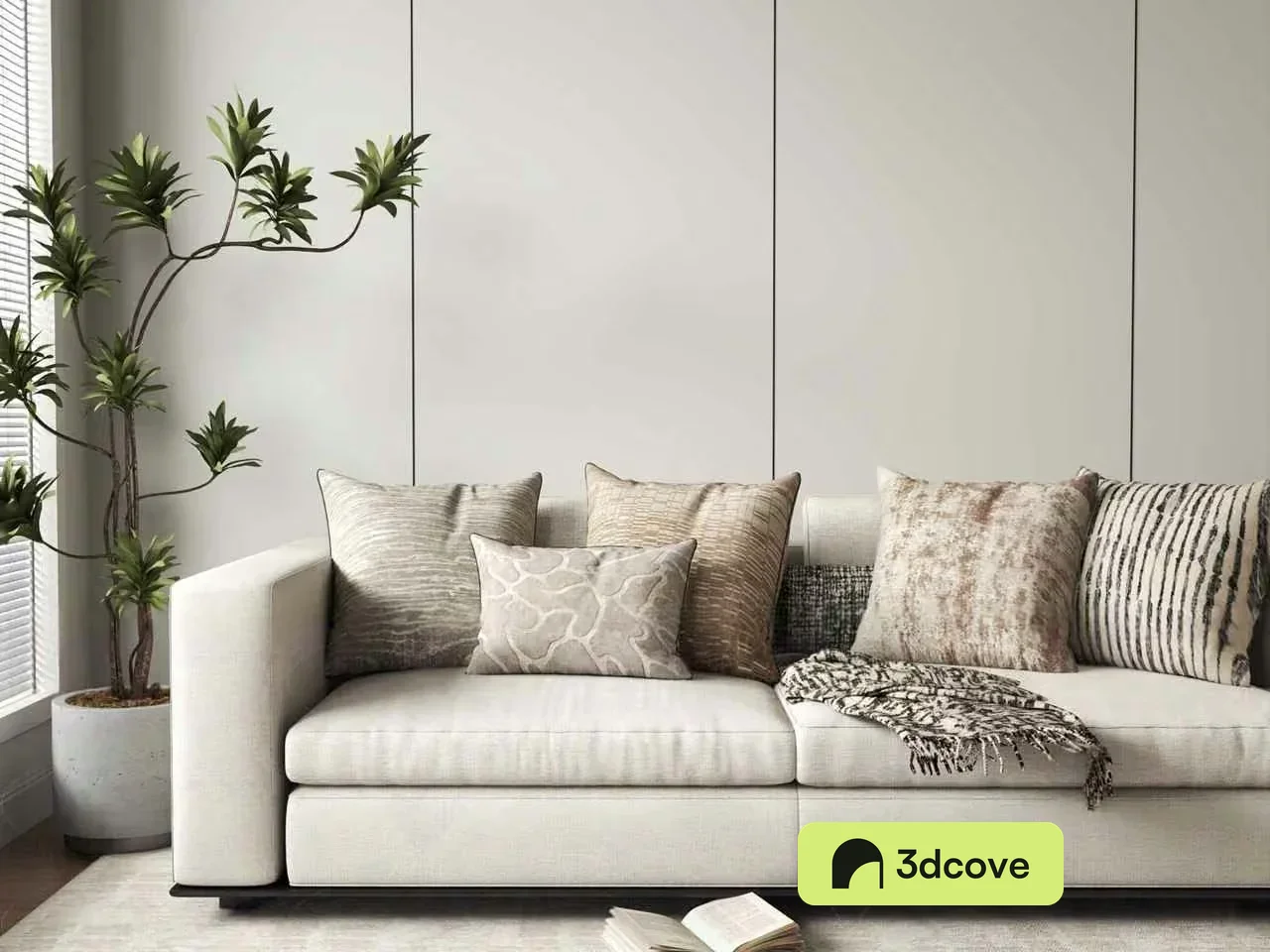 Modern White Sofa