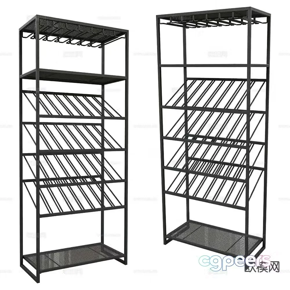 Zuiver Group modern wine cabinet wine rack 3d model