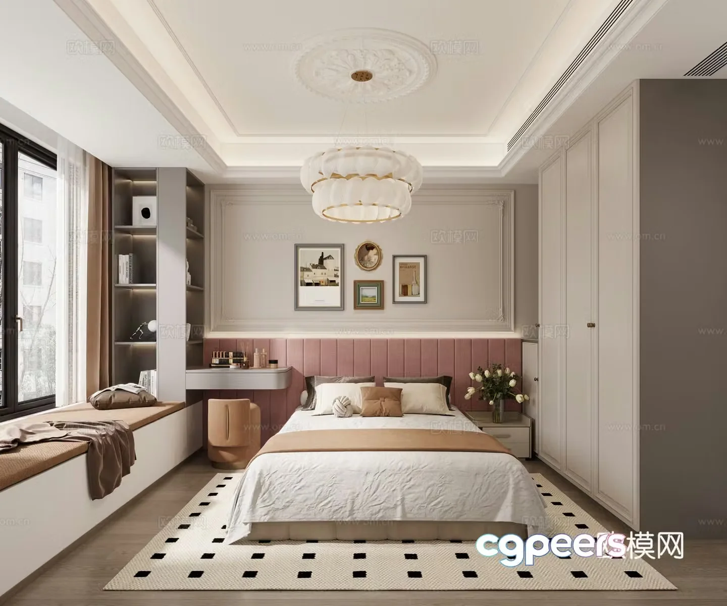 French bedroom 3d model