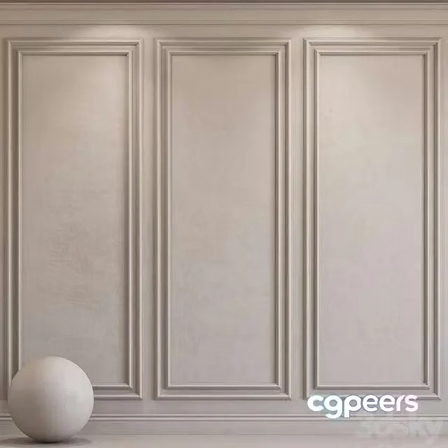 3ds Max Free – Decorative plaster with molding 71