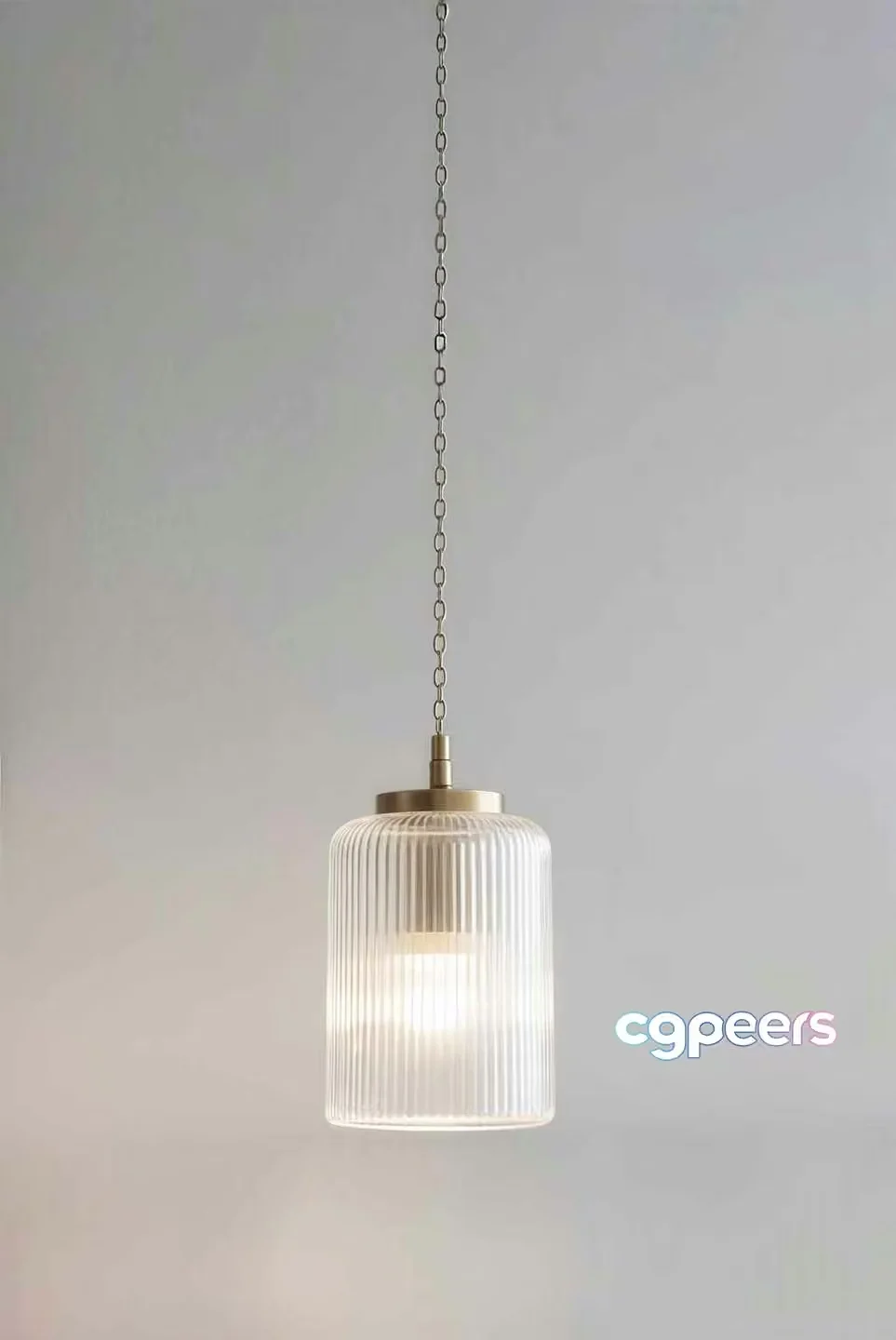 A Gold Light Fixture 3D Model – 7387 – CORONA Render