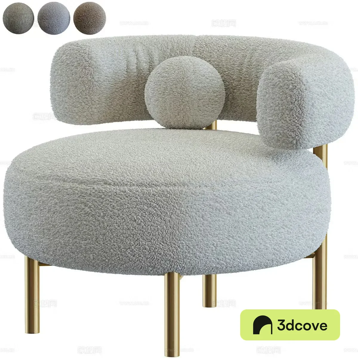 Modern light luxury Thompson armchair