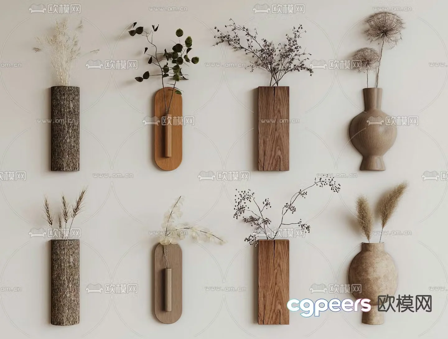 Wasabi plant wall decoration 3D model