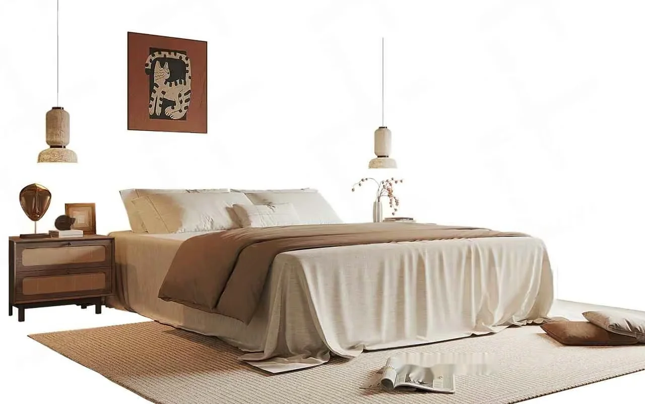Cozy Bedroom 3D Model – 22476 – CORONA Render