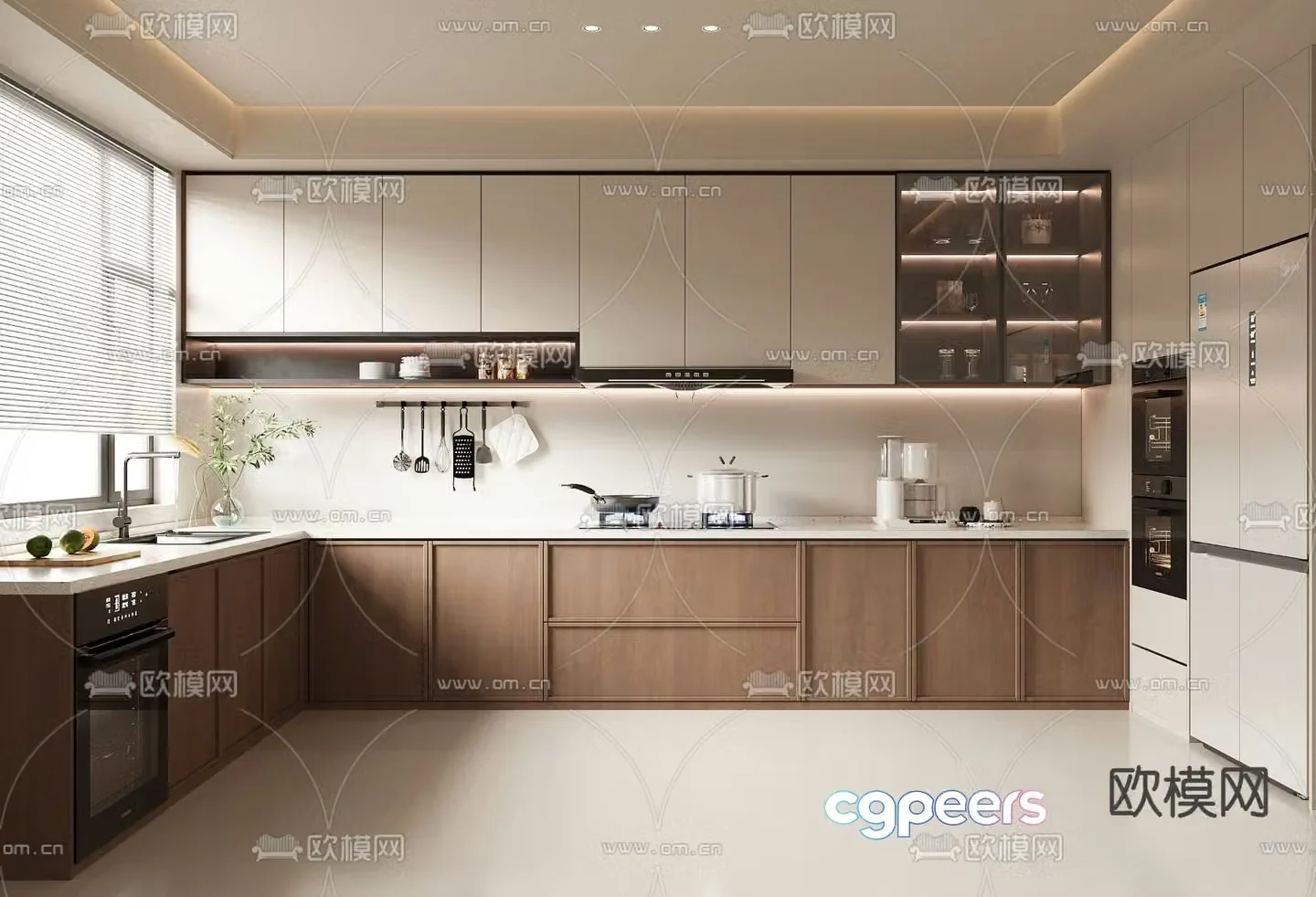 Wasabi Kitchen Cabinet 3D Model
