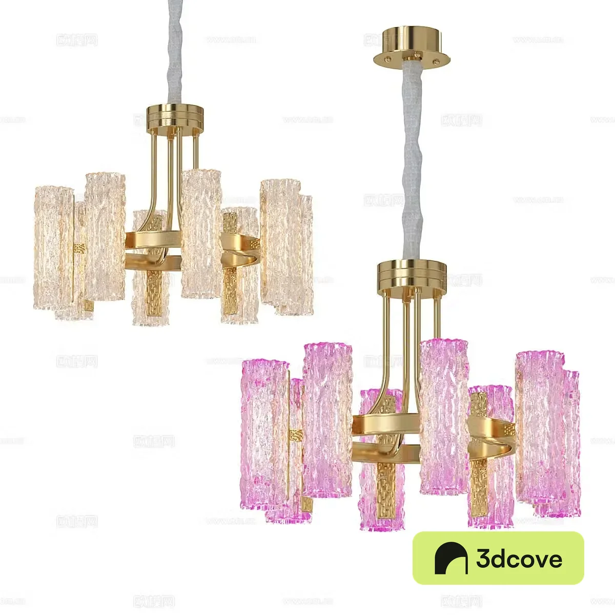 Modern simple chandeliers restaurant chandeliers glass chandeliers tinted chandeliers
