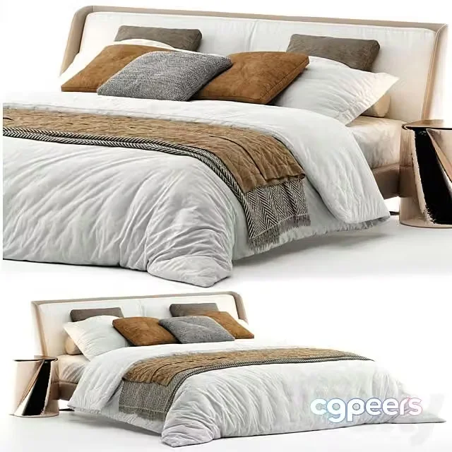 3ds Max Free – Bed Minotti Spencer