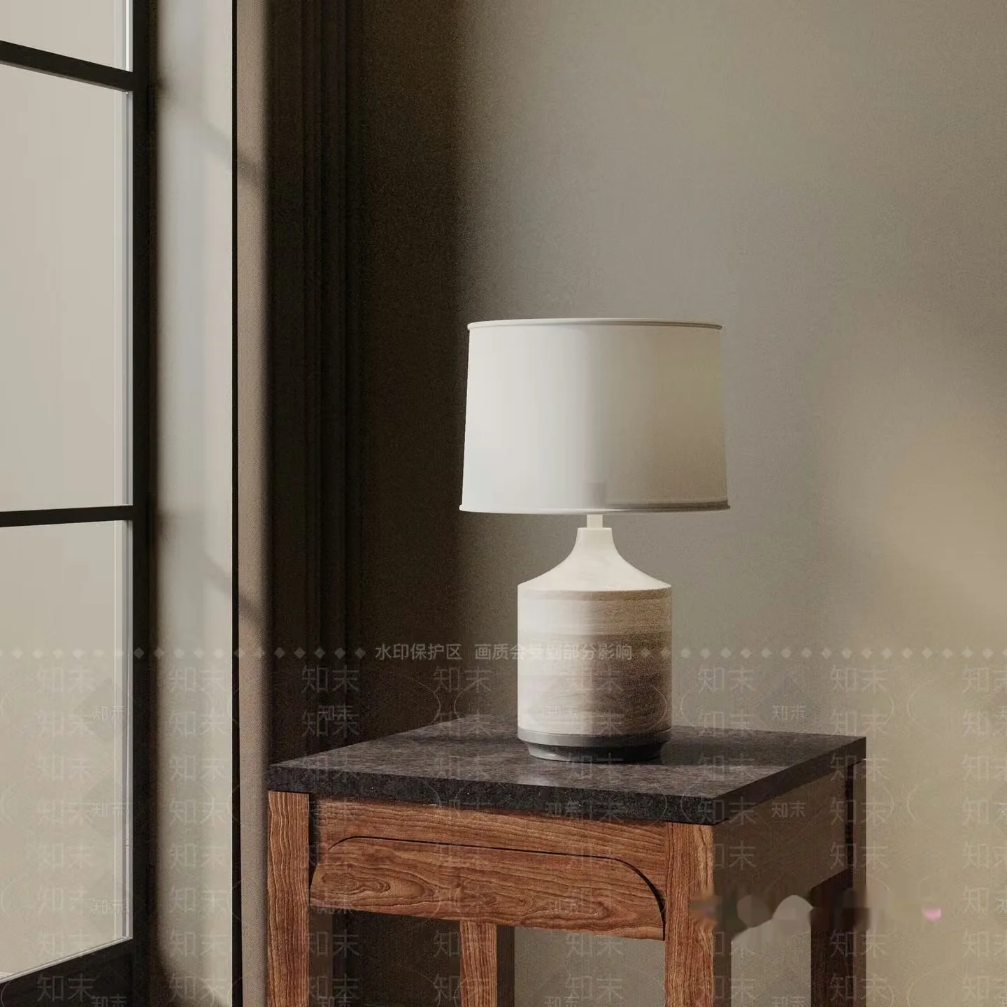 Cozy Corner Table Lamp 3D Model – 127 – VRAY Render