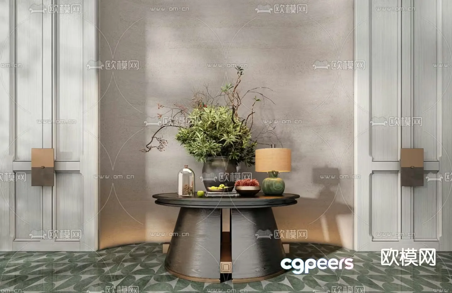 CCD Modern hotel end viewing platform 3D model