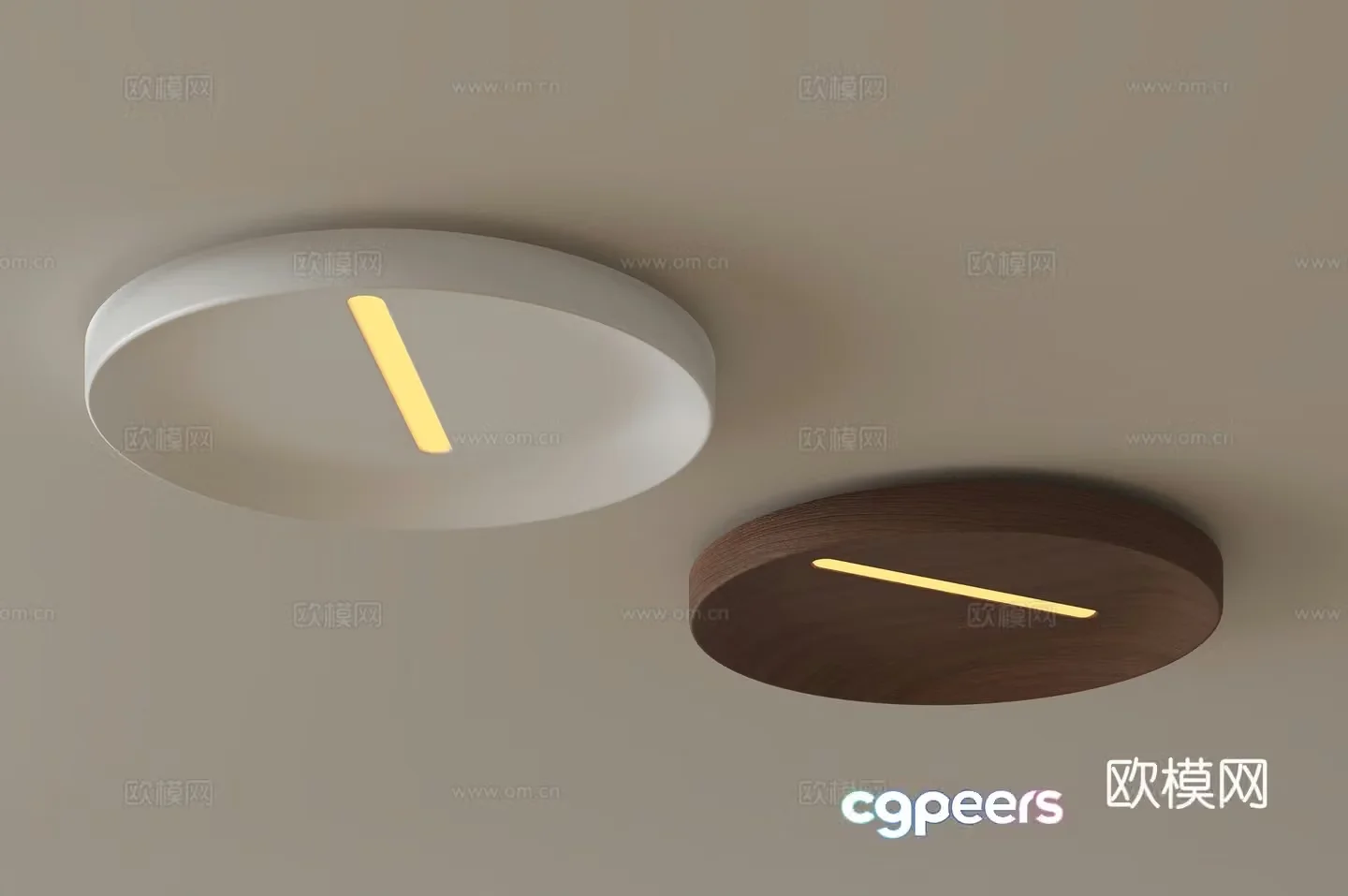 Modern ceiling lamp circular ceiling lamp 3D model