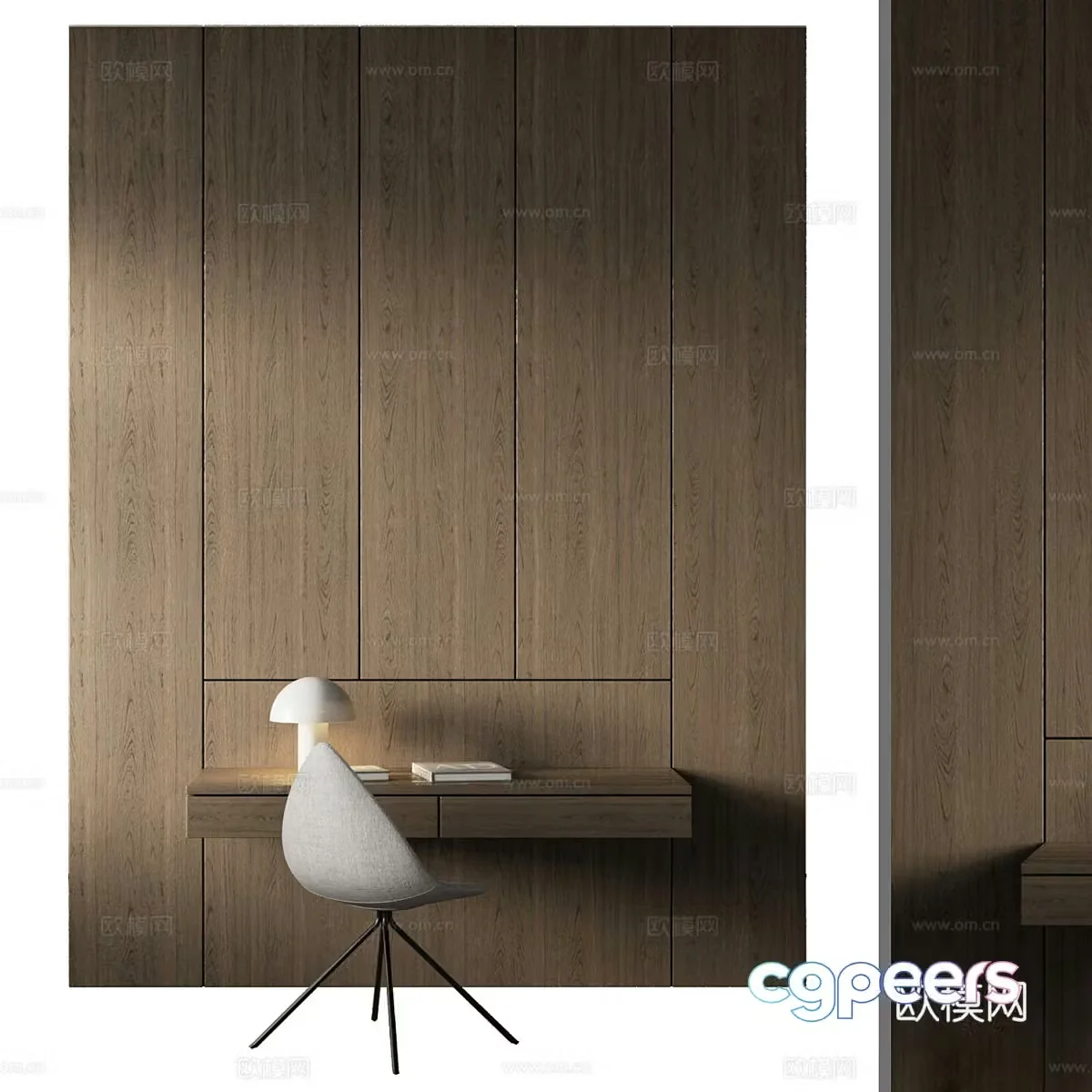 Modern desk 3d model