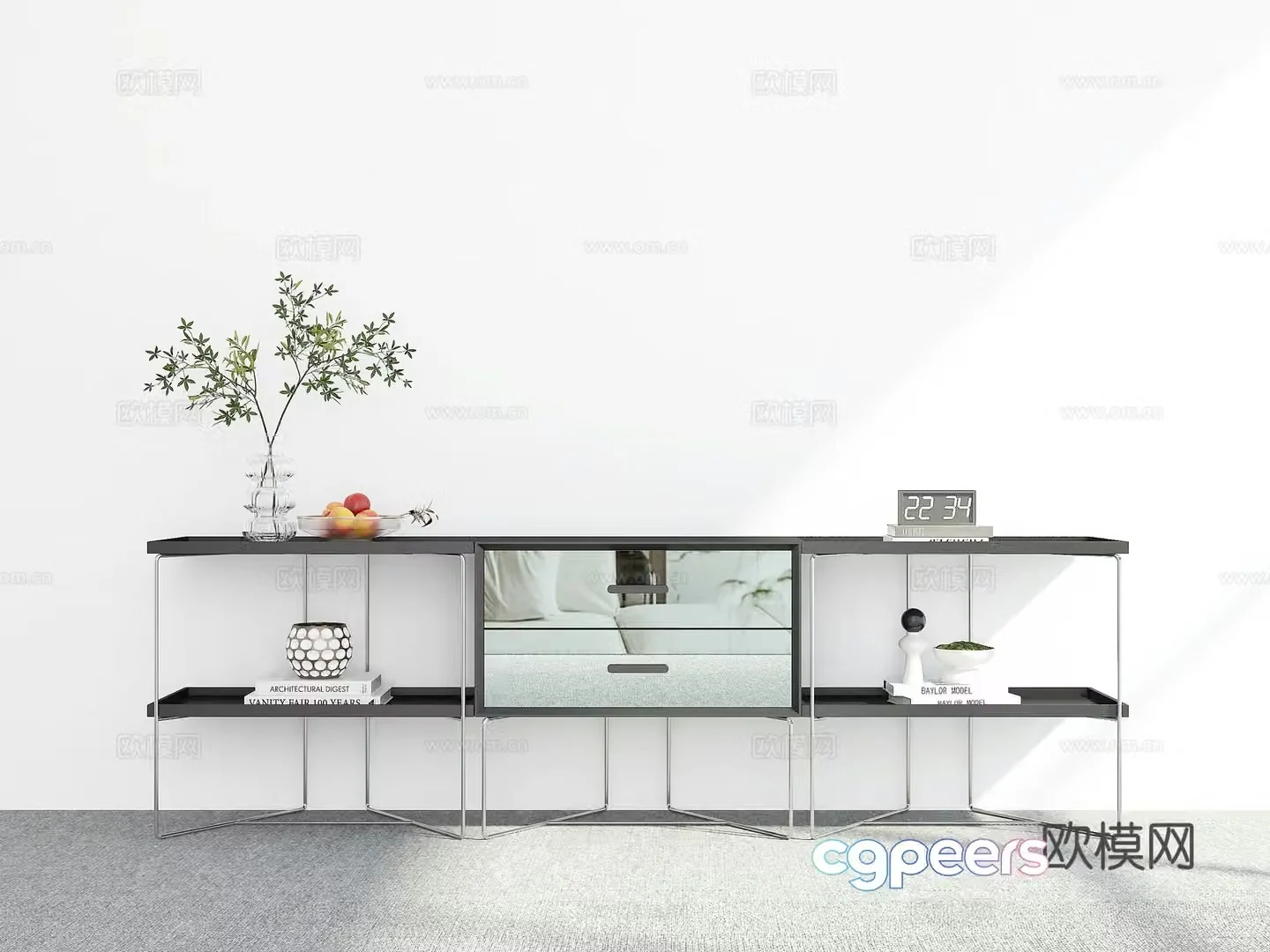 Modern sideboard 3D model