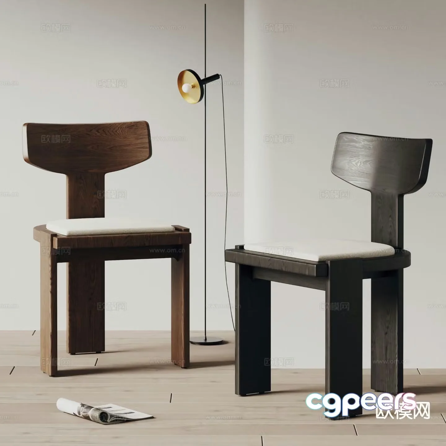Vitra chair dining chair 3d model