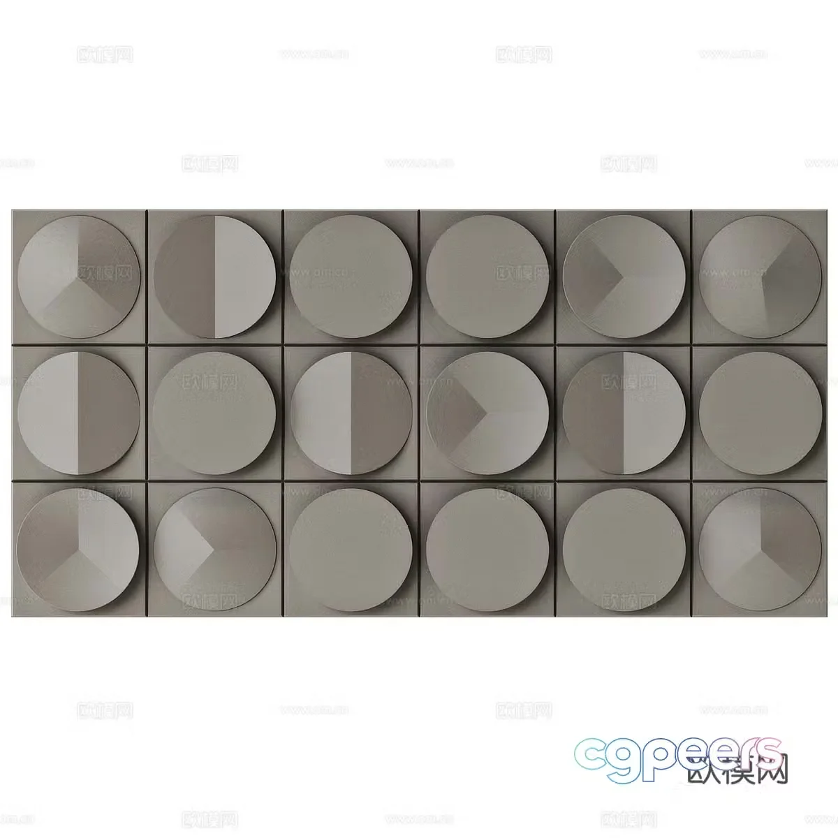 Modern decorative wall panel 3d model